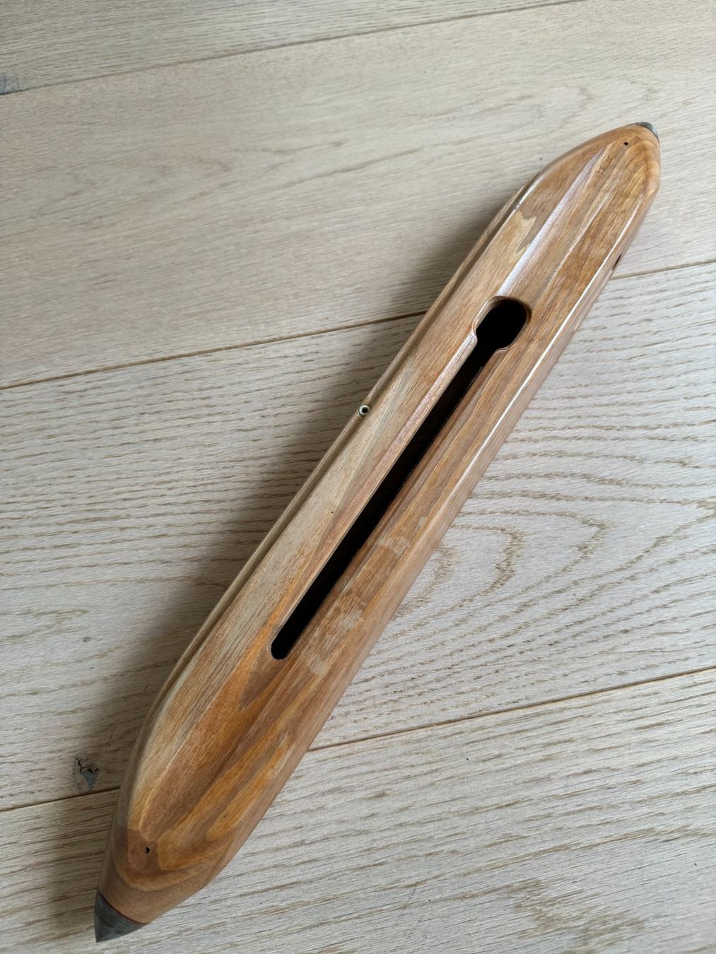 Webrahmen: Weberschiffli Holz   44 cm lang – Gebraucht aus Siebnen von Trans-Am 3