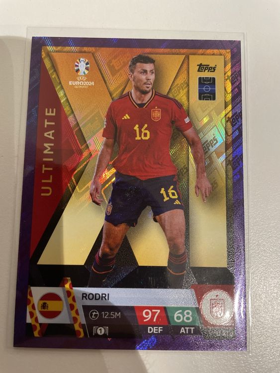 Match Attax Ultimate Rodri Spanien EM 2024 Karte (Neu (gemäss ...