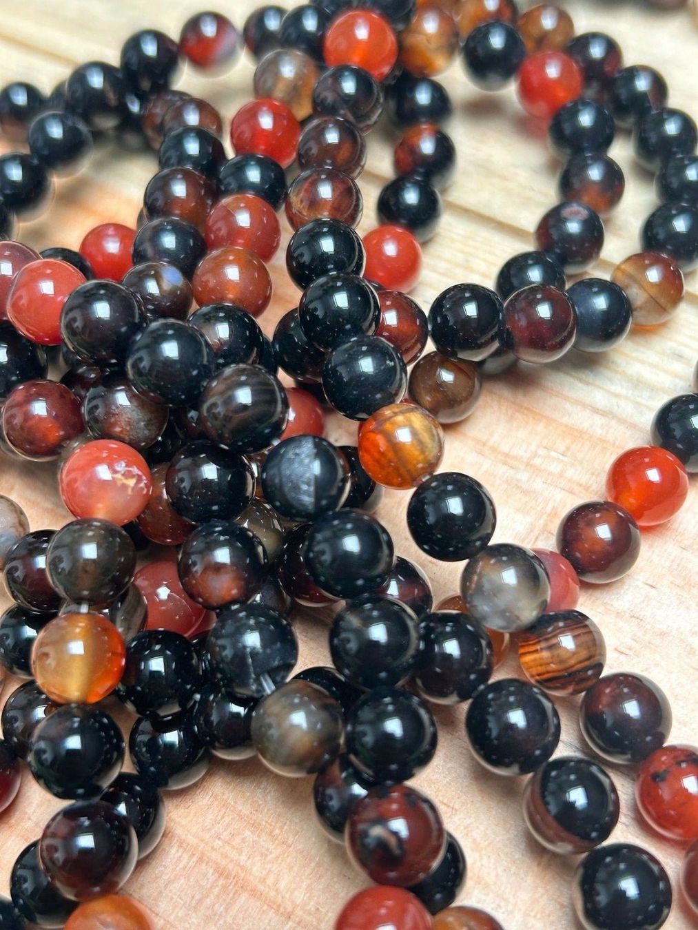 Mineralien & Heilsteine: Strang echte dream agate Kugeln / stone beads 6 mm – Neu (gemäss Beschreibung) aus Niederrohrdorf von Ytobi 3