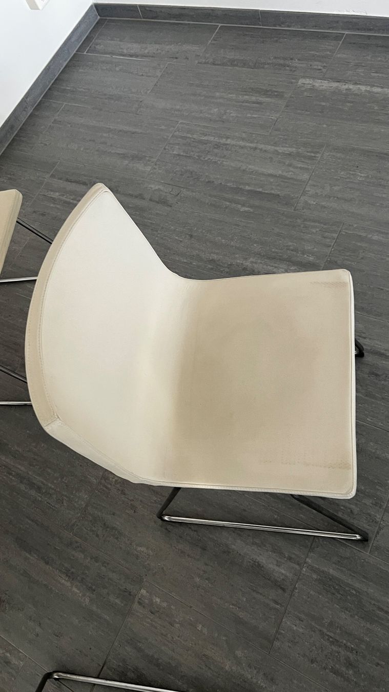 Ikea Sedie: 6 IKEA BERNHARD Lederstühle weiss – Usato da Uster venduto da flow-n-retro 1