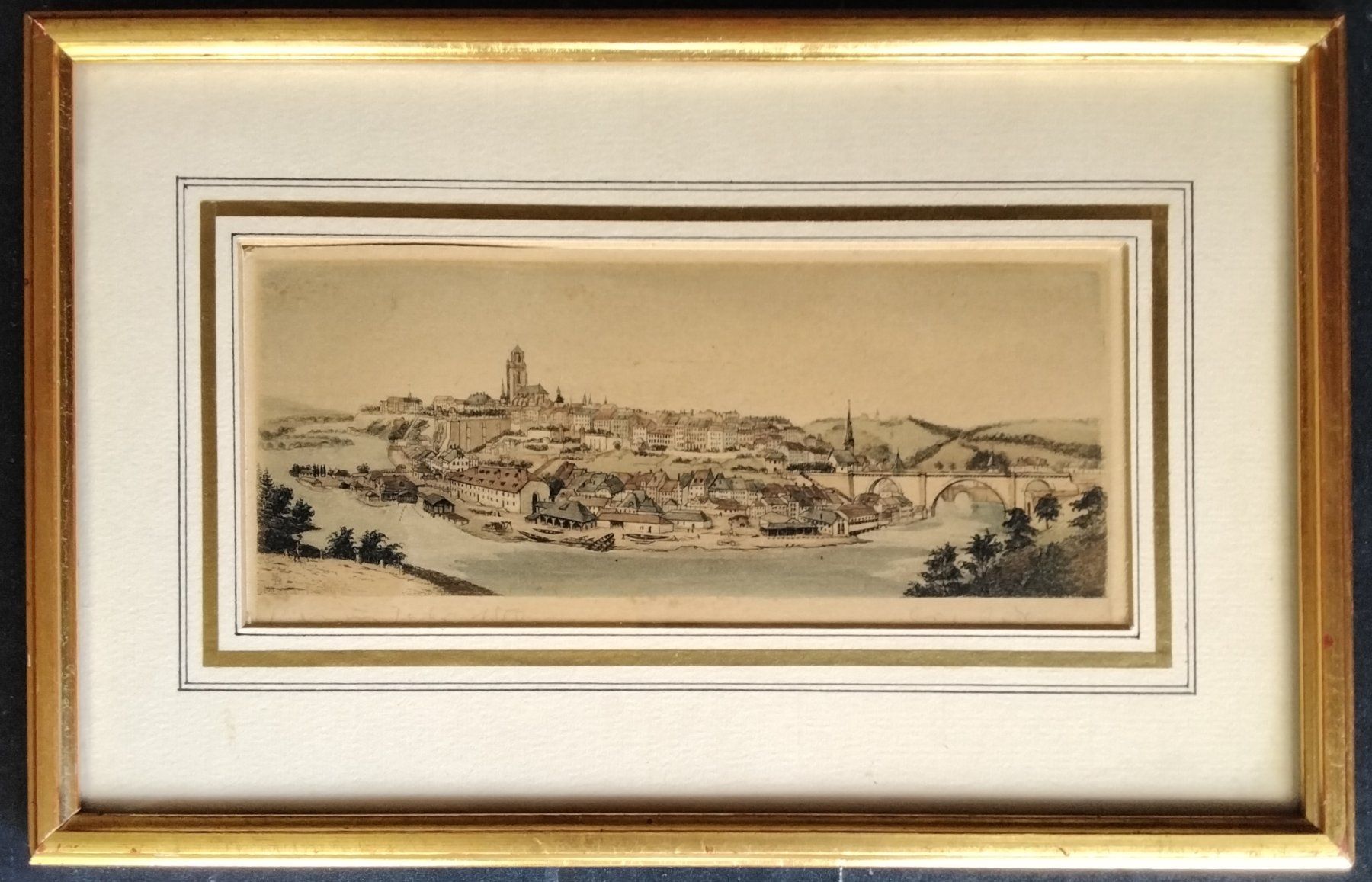 Dipinti: Bern um 1850 Kleine Radierung – Usato da Cavigliano venduto da zamamasa