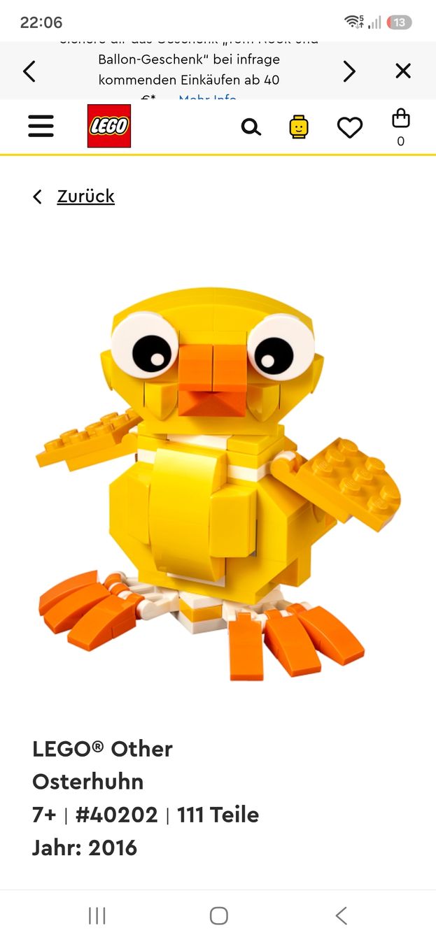 Lego Figuren: Lego Set 'Osterhuhn' – Gebraucht aus Zofingen von Meli4you 1