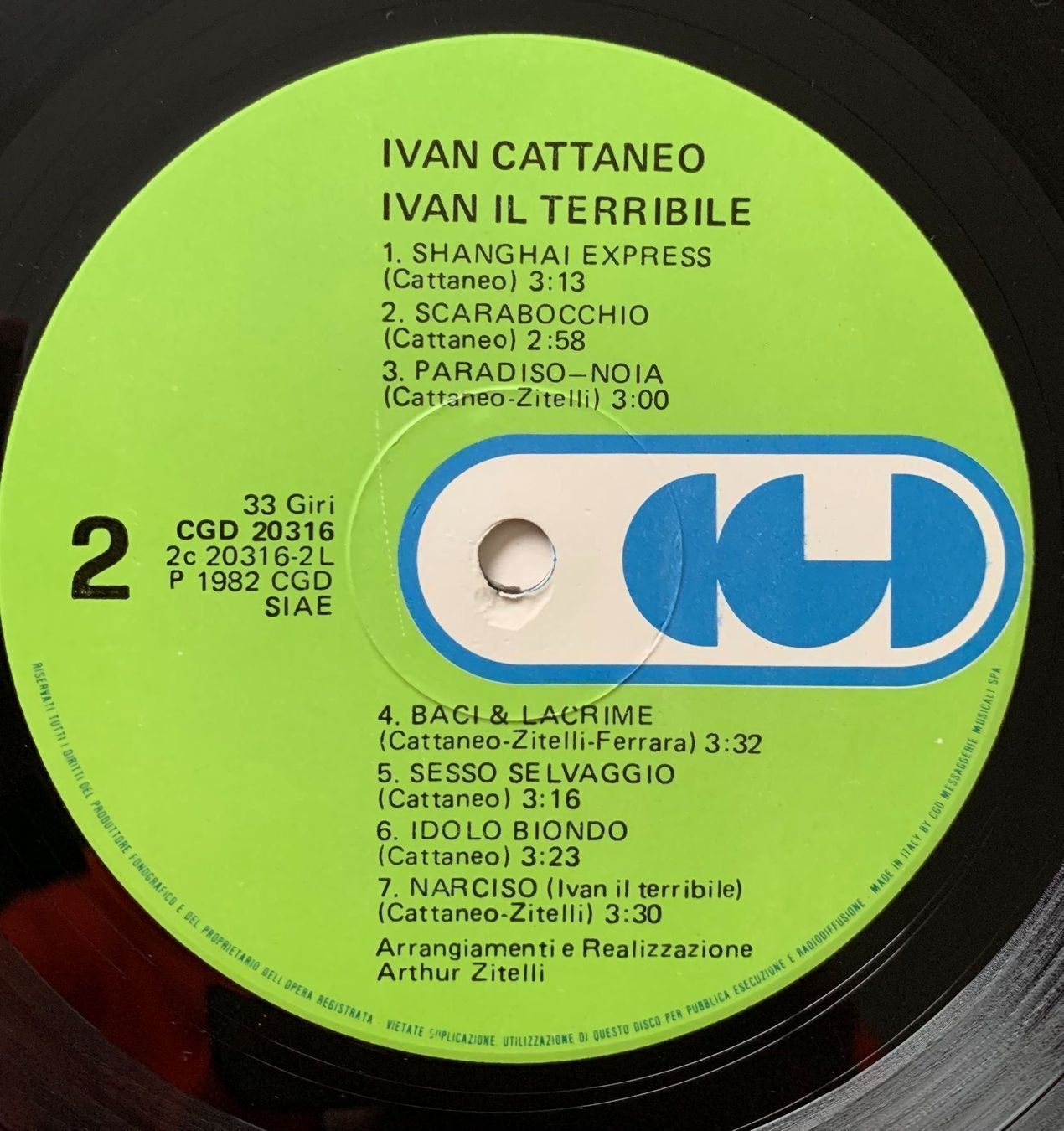 Dischi in vinile: IVAN CATTANEO / IVAN IL TERRIBILE – Usato da Sarnen venduto da m-basic 6
