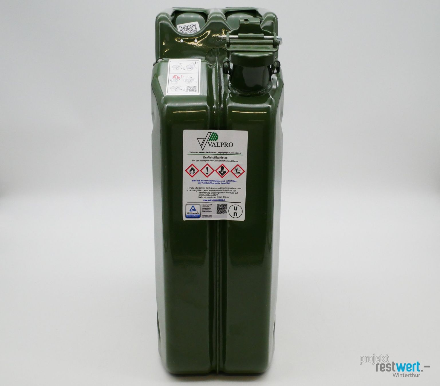 Benzinkanister: VALPRO Kraftstoffkanister 20L – Neu (gemäss Beschreibung) aus Winterthur von Restwert_Winterthur 1
