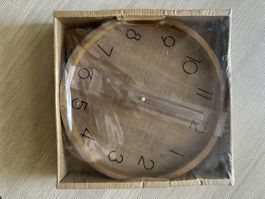 Horloge murale bois scandinave Ø30 cm neuve jamais déballé