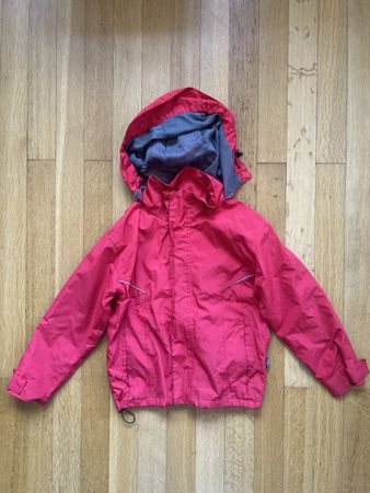 Rukka Kinder Regenjacke rot Gr. 116 wasserdicht