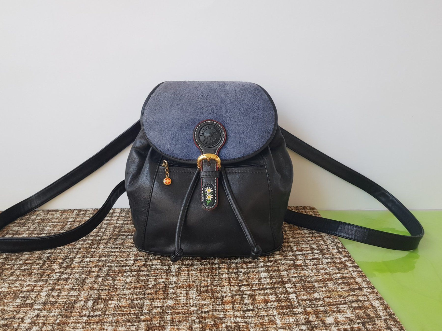 Michel Jordi Zaini: Michel Jordi Leder Rucksack – Usato da Basel venduto da Birs868