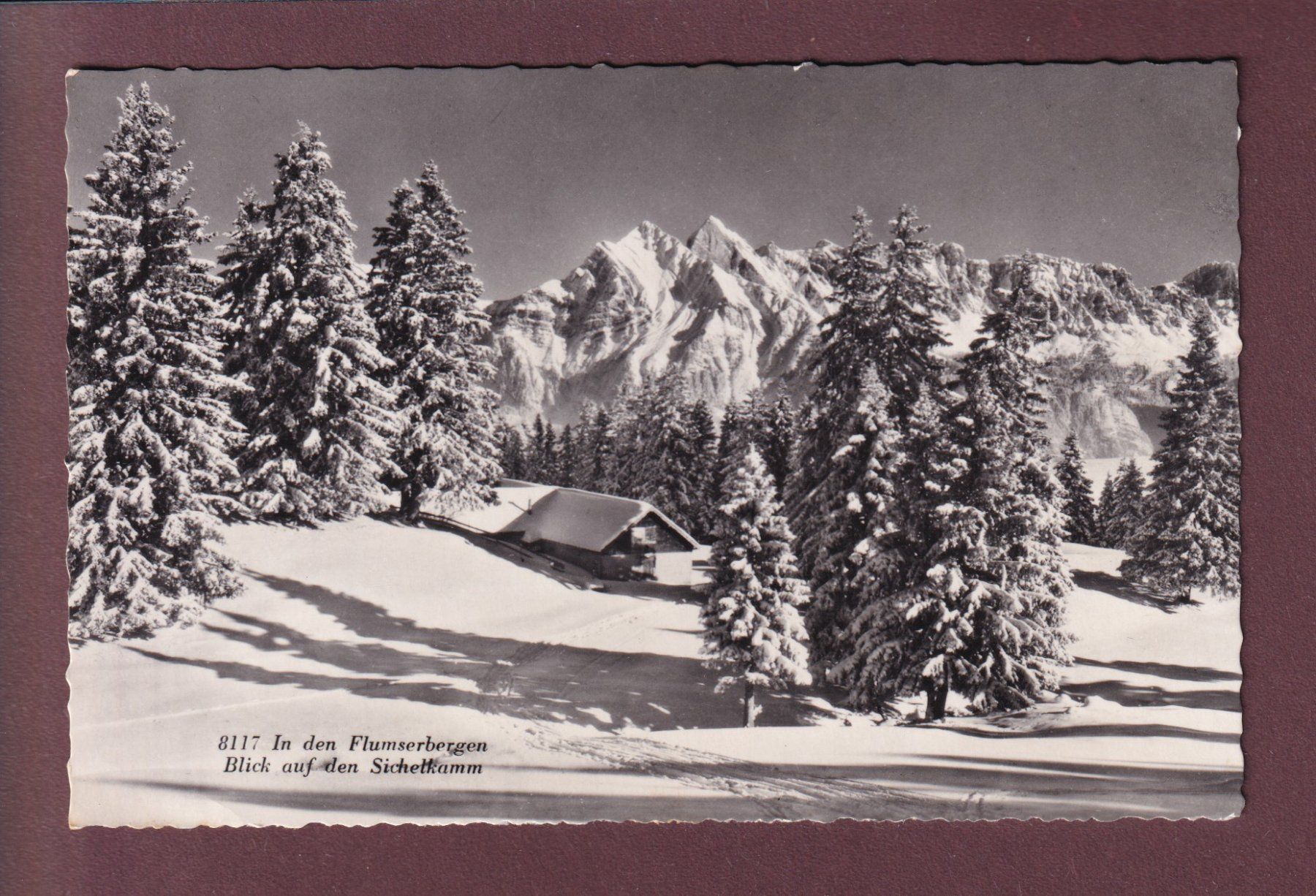 Cartoline postali: FLUMSERBERGEN - Sichelkamm – Usato da Pully venduto da nicecards