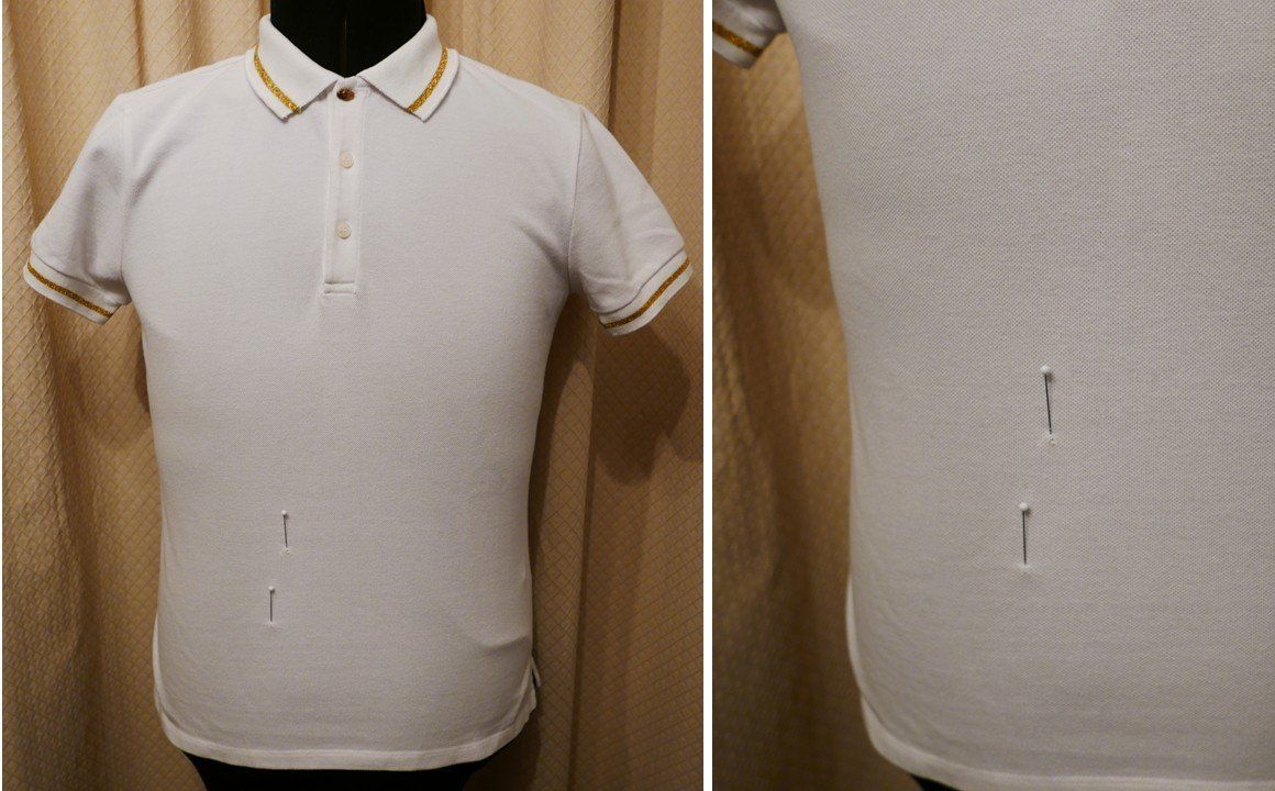 Roberto Cavalli Magliette Polo: Polo ROBERTO CAVALLI CLASS Blanc liseré doré – Usato da Nyon venduto da WHTF 7