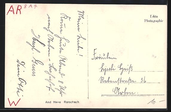 Cartoline postali: Wolfhalden, Ortsansicht gegen den Bodens – Usato da Berlin venduto da bartko-reher 1