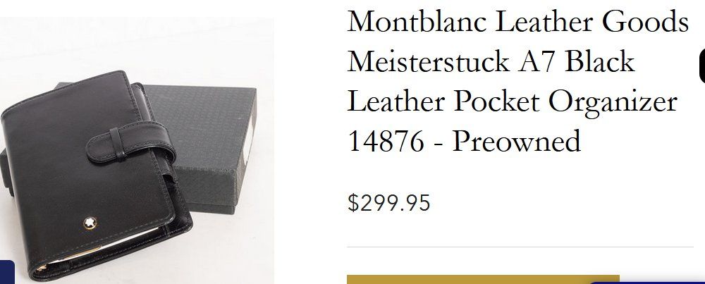 Montblanc Portafogli: Montblanc Agenda Organizer – Usato da Collonges venduto da Auganien 9