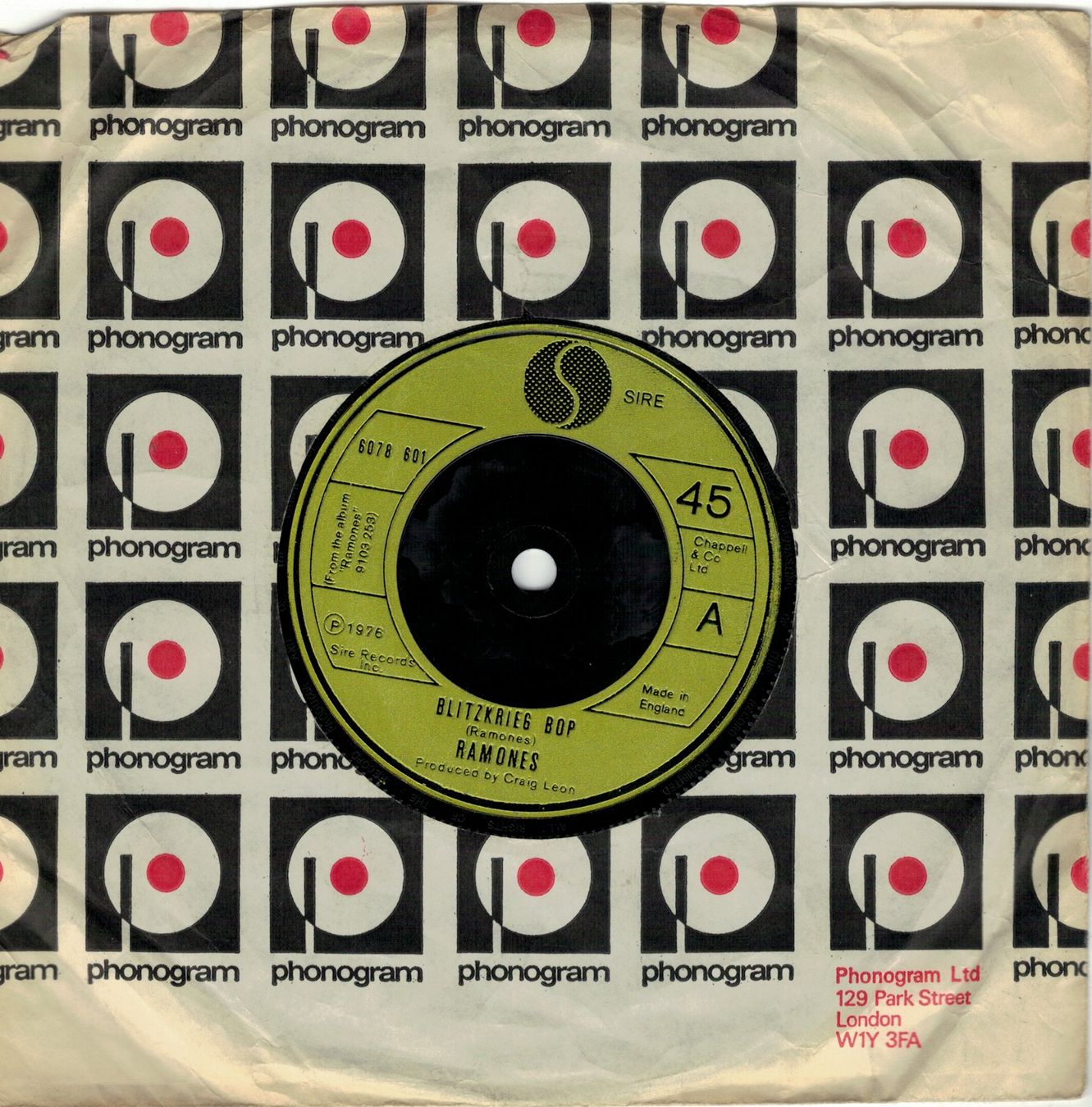 Dischi in vinile: Ramones - Blitzkrieg Bop – Usato da Lugano venduto da mdal