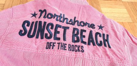 Chemisette Hawaii vintage patches cousus