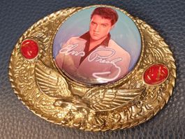 Elvis Presley Gürtelschnalle Buckle USA Vintage