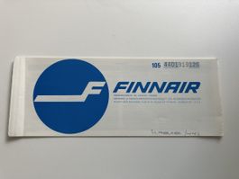 Vintage Finnair Ticket 1970,s