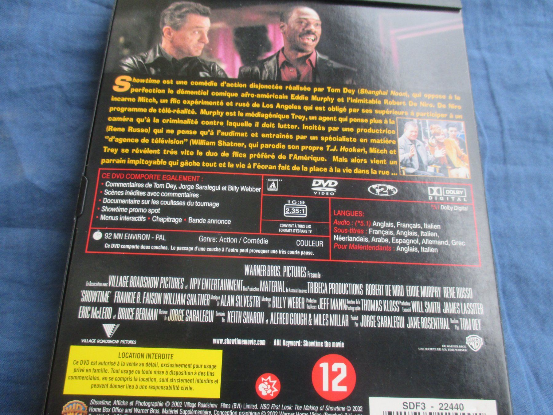 Tutti i DVDs: Showtime (De Niro, Eddie Murphy) – Usato da Colombier NE venduto da Nevenma 1