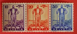 WE174) W5-7, Pro  Patria aus Sonderblock postfrisch Kt. 80.-