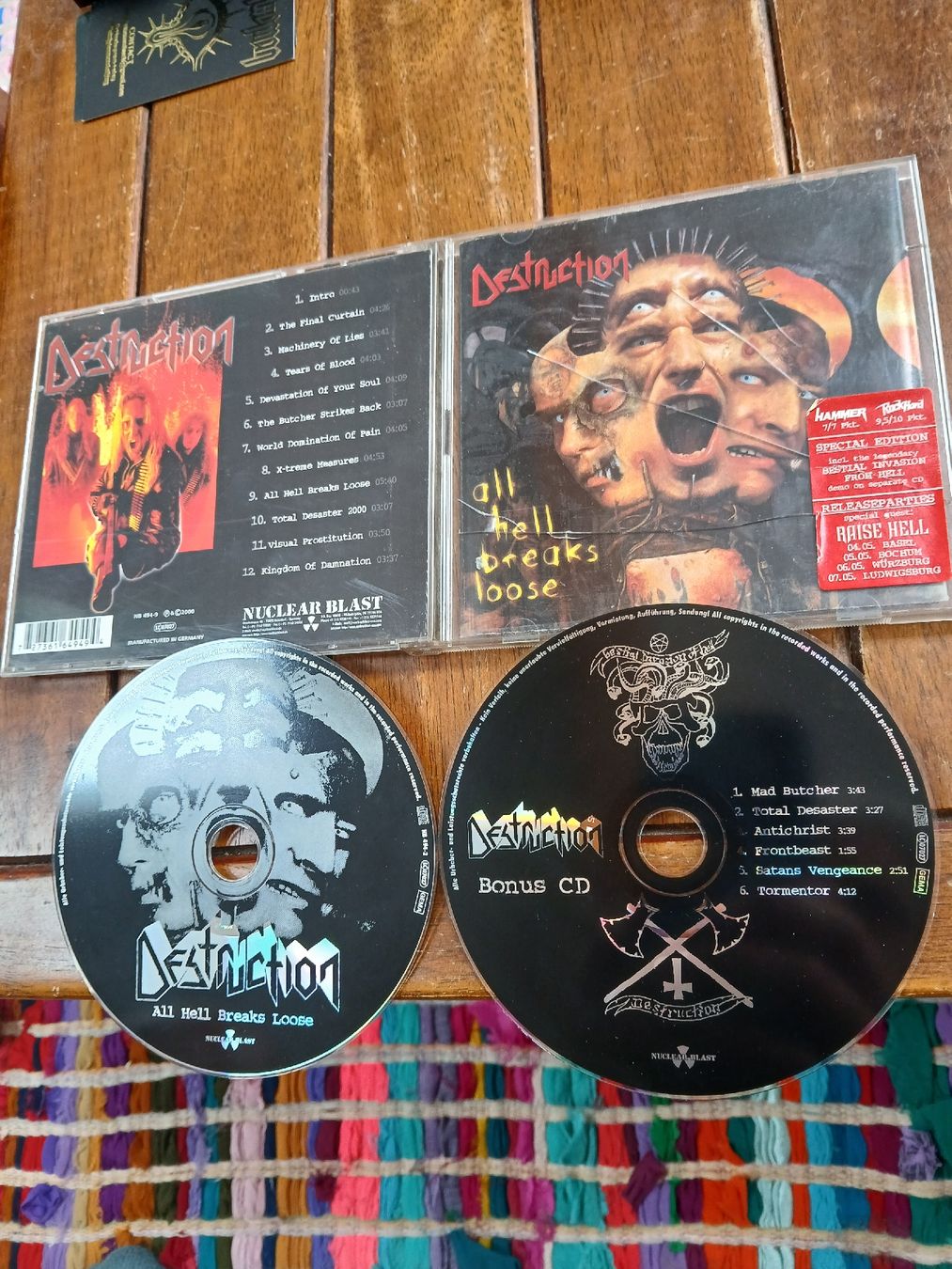 CDs: destruction- all hell...(2 cd) – Gebraucht aus St-Cergue von VeganWarrior