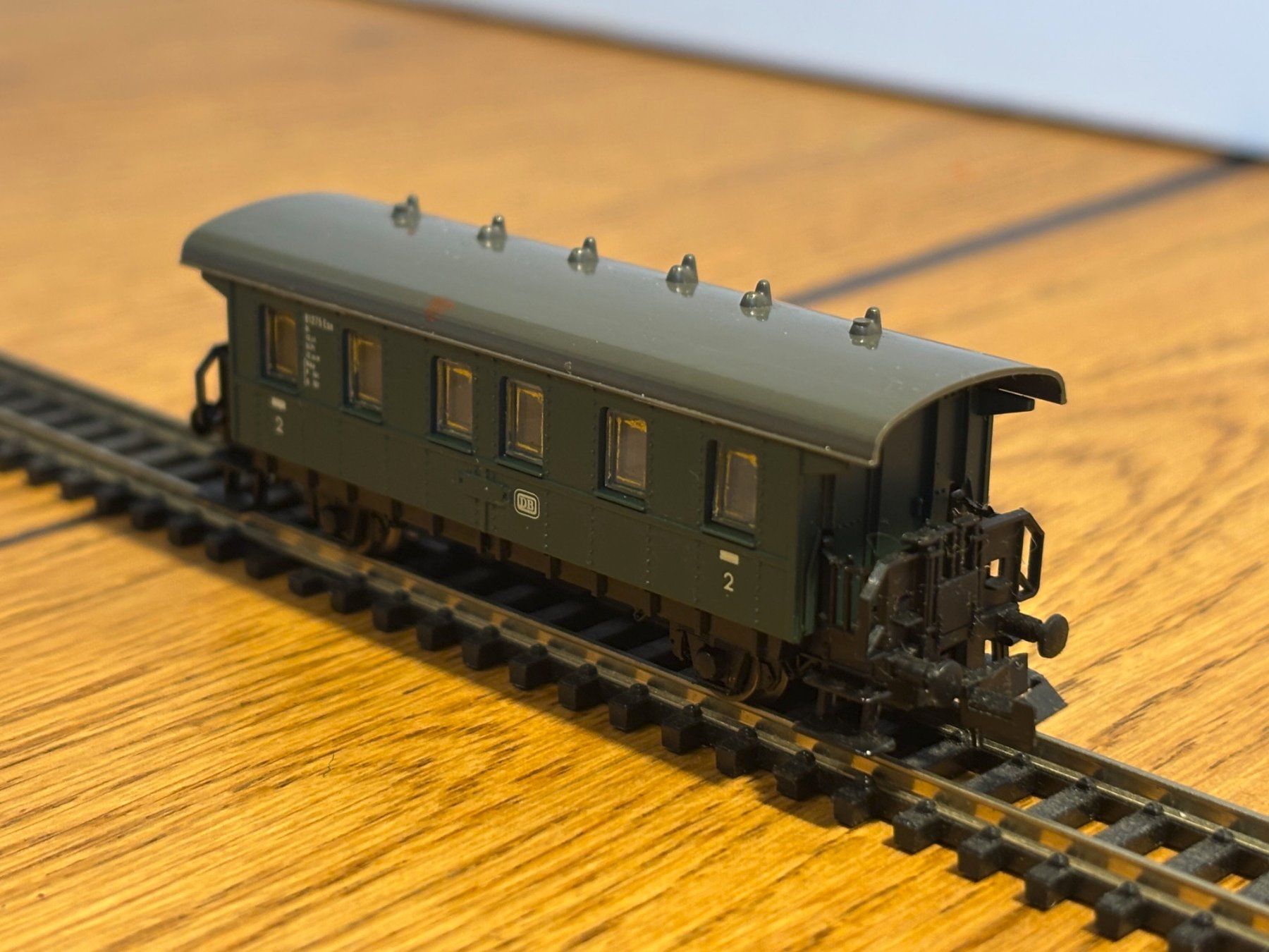 Modellini di ferrovie: e1666: Oldtimer Personenwagen (Spur N) – Usato da Birsfelden venduto da Birs_25 3