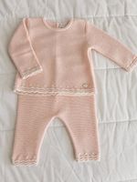 Baby knit set pink size 68