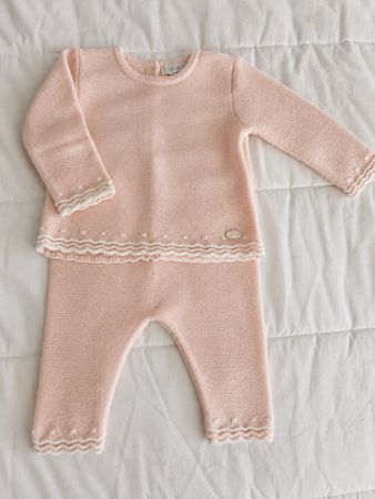 Baby knit set pink size 68