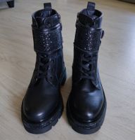 Damen Lederstiefeletten Tamaris Black Glam Schwartz / EU39