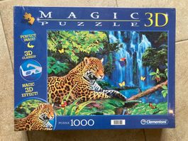 Clementoni Magic Puzzle 3D 1000 Teile Leopard, neu und ovp