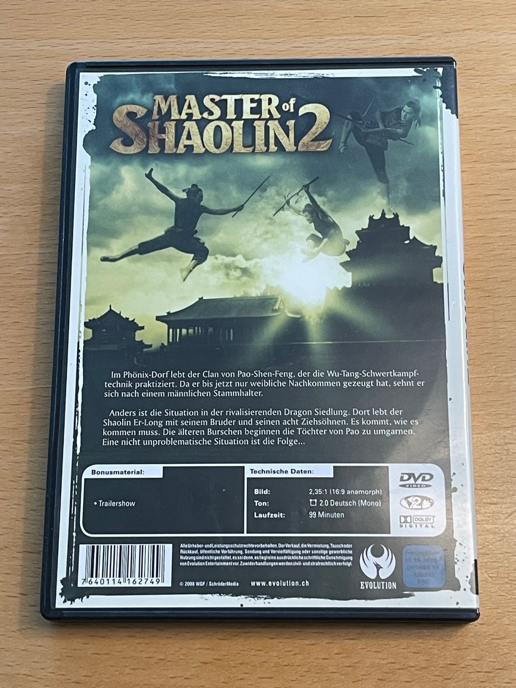 Tutti i DVDs: Master of Shaolin 2 – Usato da Rüti ZH venduto da alumedien 1