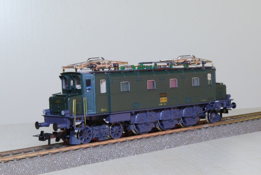 Fleischmann WS Ae 3/6 I 10647 grün im Kanton St. Gallen
