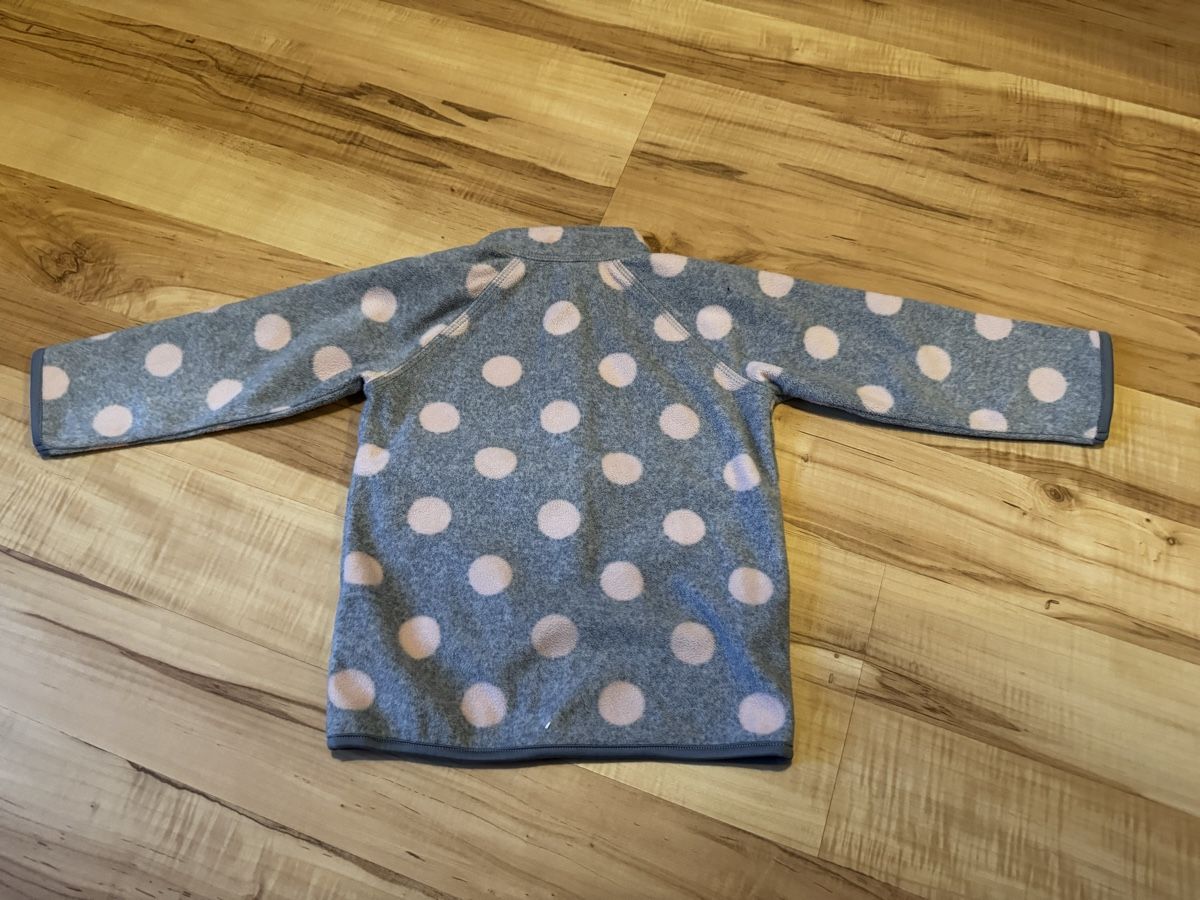 H&M Jacken & Mäntel: Fleece Jacke, 86, Mädchen, H&M, grau/rosa – Neu (gemäss Beschreibung) aus Wilen b. Wil von carpediem25 1