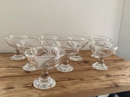 Coupgläser/schalen Vintage, 8 Stück