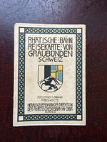 Carte ancienne Rhätische Bahn Graubünden (RhB)