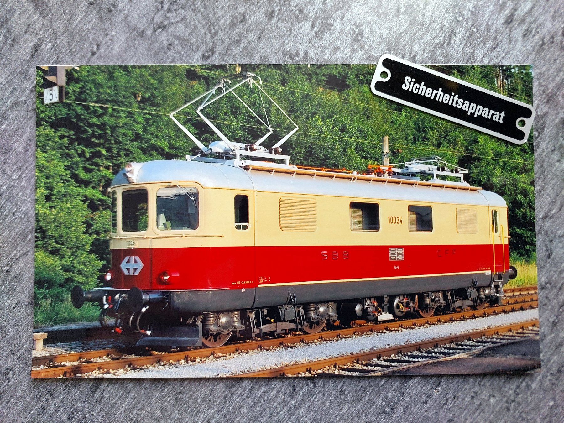 Ansichtskarten: SBB Re 4/4 I Nr. 10034 "TEE" - Foto – Gebraucht aus Schönenwerd von Steidi