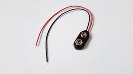 Batterieclip für 9-Volt-Block, I-Form