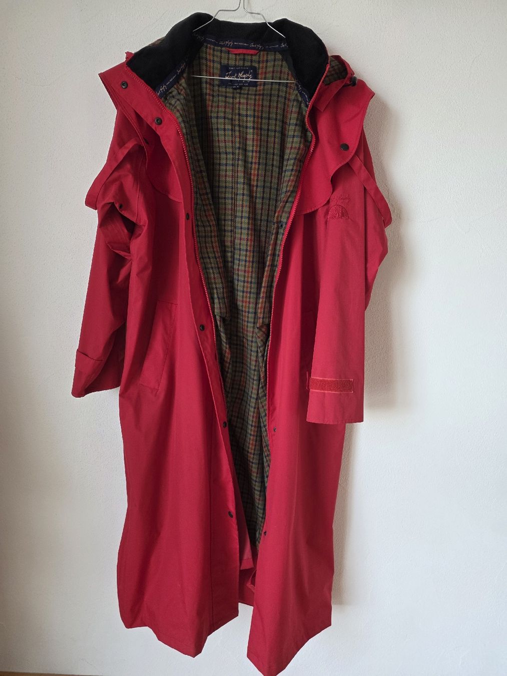 Cappotti: Jack Murphy Red Long Raincoat with Tartan Lining – Nuovo (secondo la descrizione) da Savigny venduto da mar_pfd8 2
