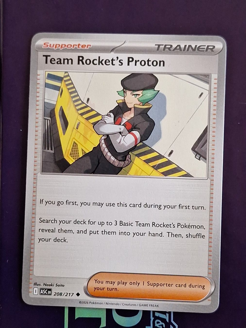 Pokémon Carte collezionabili: Team Rocket's Proton - Pokemon Ascended Heroes – Usato da Altstätten SG venduto da GGsGameshop