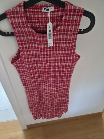 Sommerkleid TW rot weiss kariert 