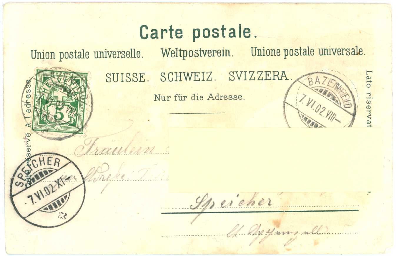 Ansichtskarten: Kirchberg Toggenburg Litho 1902 – Gebraucht aus Dallenwil von montem63 1