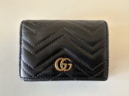 Gucci Portemonnaie Marmont Schwarz Leder!