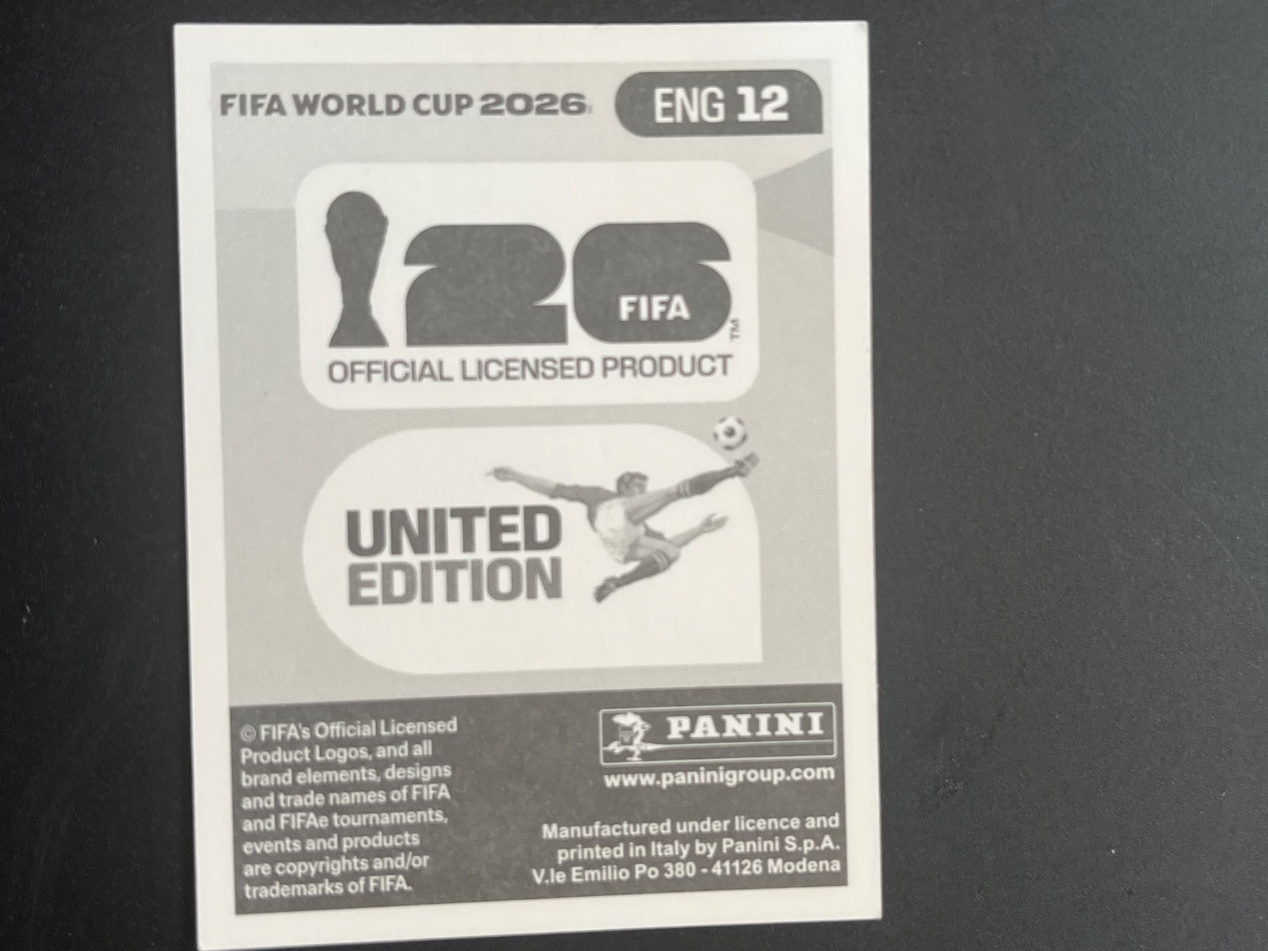Panini Sammelbilder & Trading cards: Panini ENG12 – Neu (gemäss Beschreibung) aus Susten von Rechnun 1