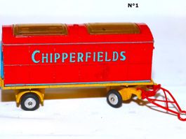 VINTAGE Corgy Toys CHEPPERFIELDS TIER TRANSPORTER ANHÄNGER I