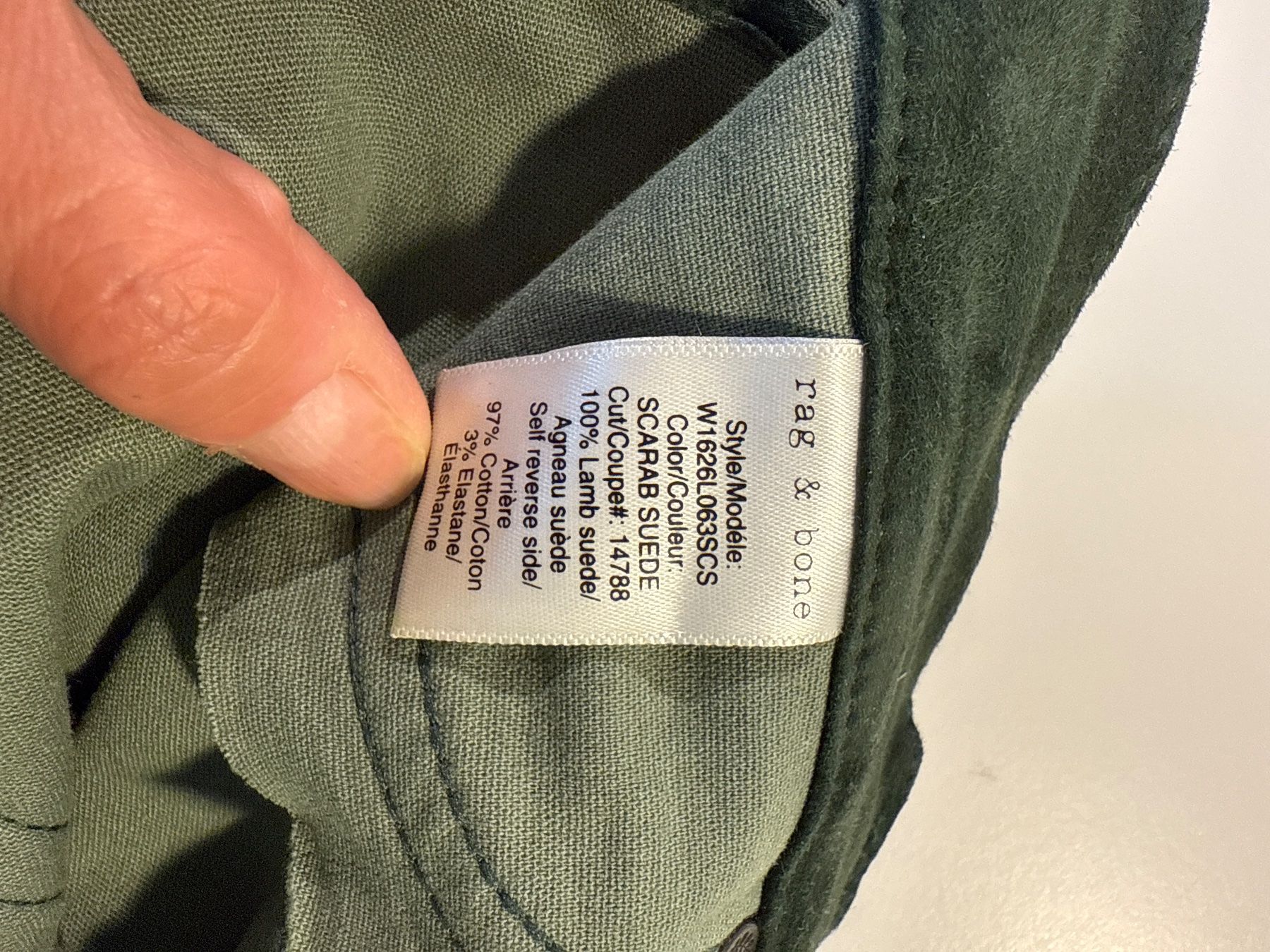 Pantaloni: Tag & Bone Leder Hose – Usato da Zürich venduto da einkaufswagen 3