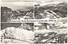 Leysin - 4 Bild AK Berneuse