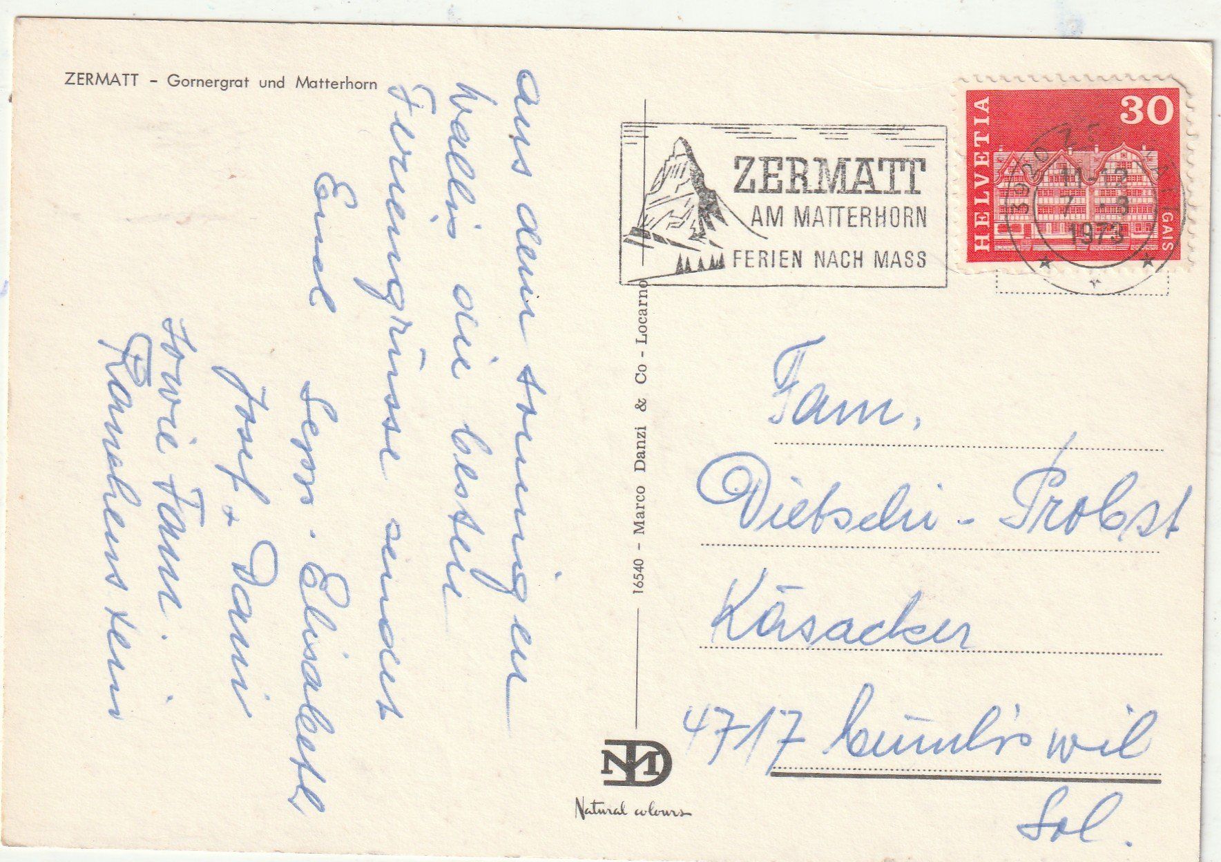 Cartes postales: Zermatt Gornergrat – D'occasion à Lumbrein par made02 1