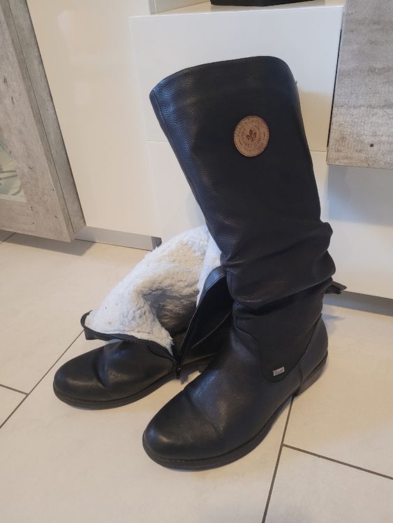 Winterstiefel,warm gefüttert, schwarz, Grösse 39, Top! (Gebraucht
