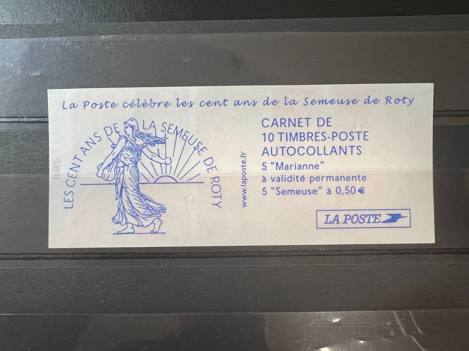 Tutti i francobolli: Carner autoadhésifs neuf** 100 ans semeuse Roty – Nuovo e nell'imballaggio originale da Lausanne venduto da ffhoud 1