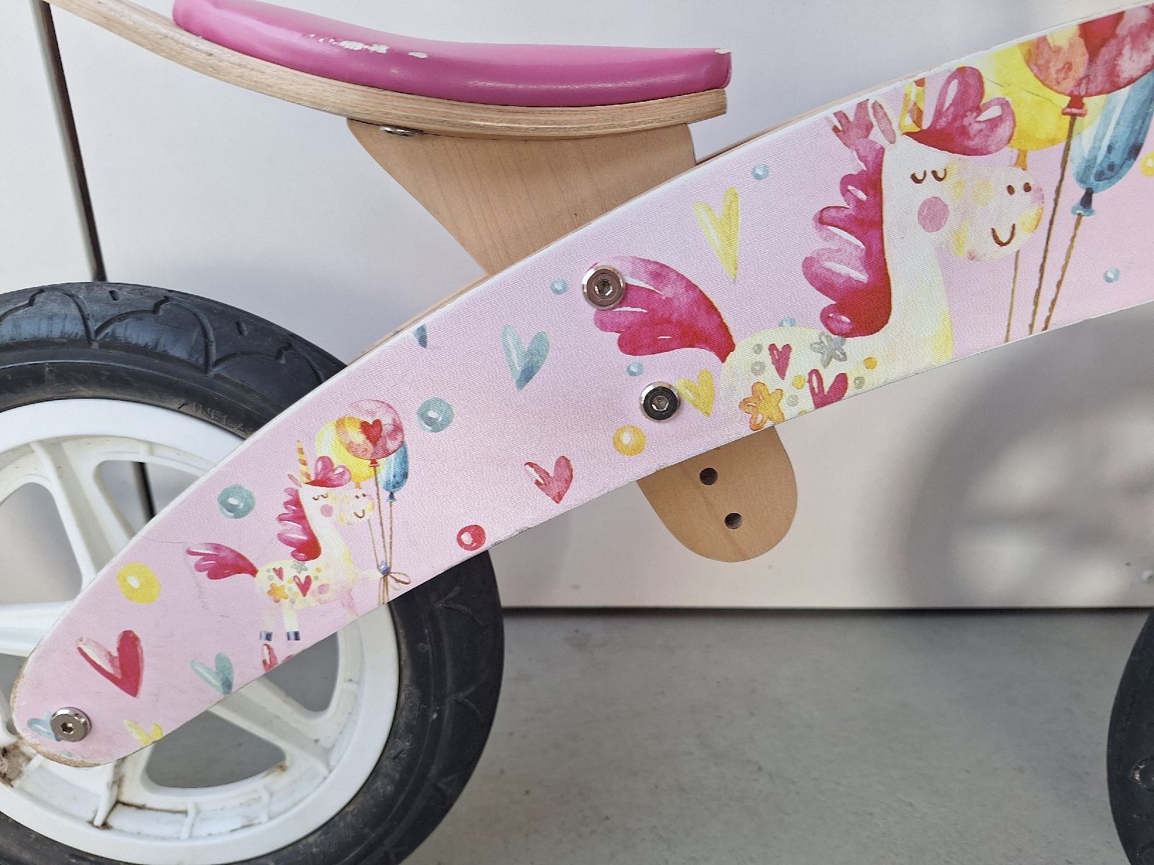 Biciclette: Süsses Laufrad Einhorn Mädchen Rosa Holz – Usato da Brugg AG venduto da ahauserd 3