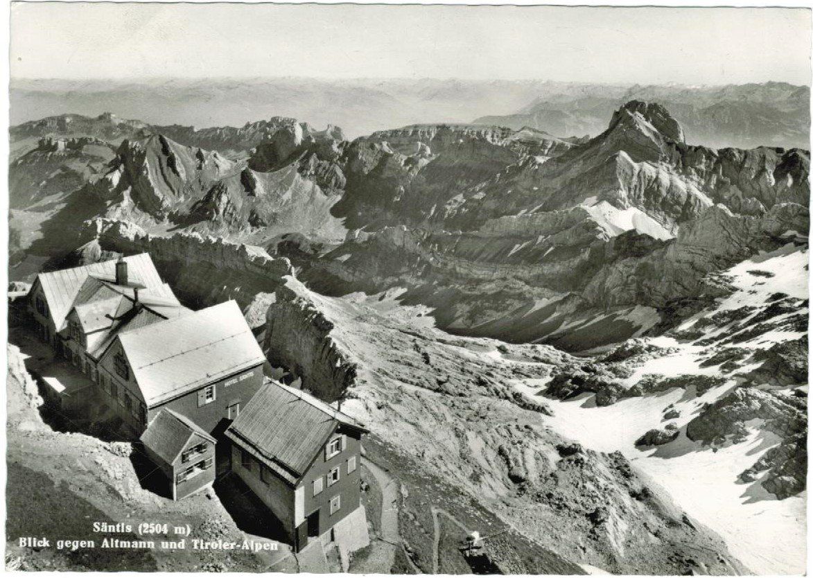 Cartoline postali: AK Berghotel Säntis 1963 – Usato da Zürich venduto da Tolima194