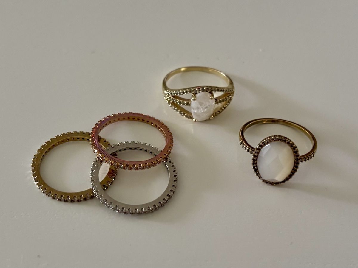Ringe: Ring 4erSet vergoldet ungetragen – Neu (gemäss Beschreibung) aus Baden von Tiffany6878 1