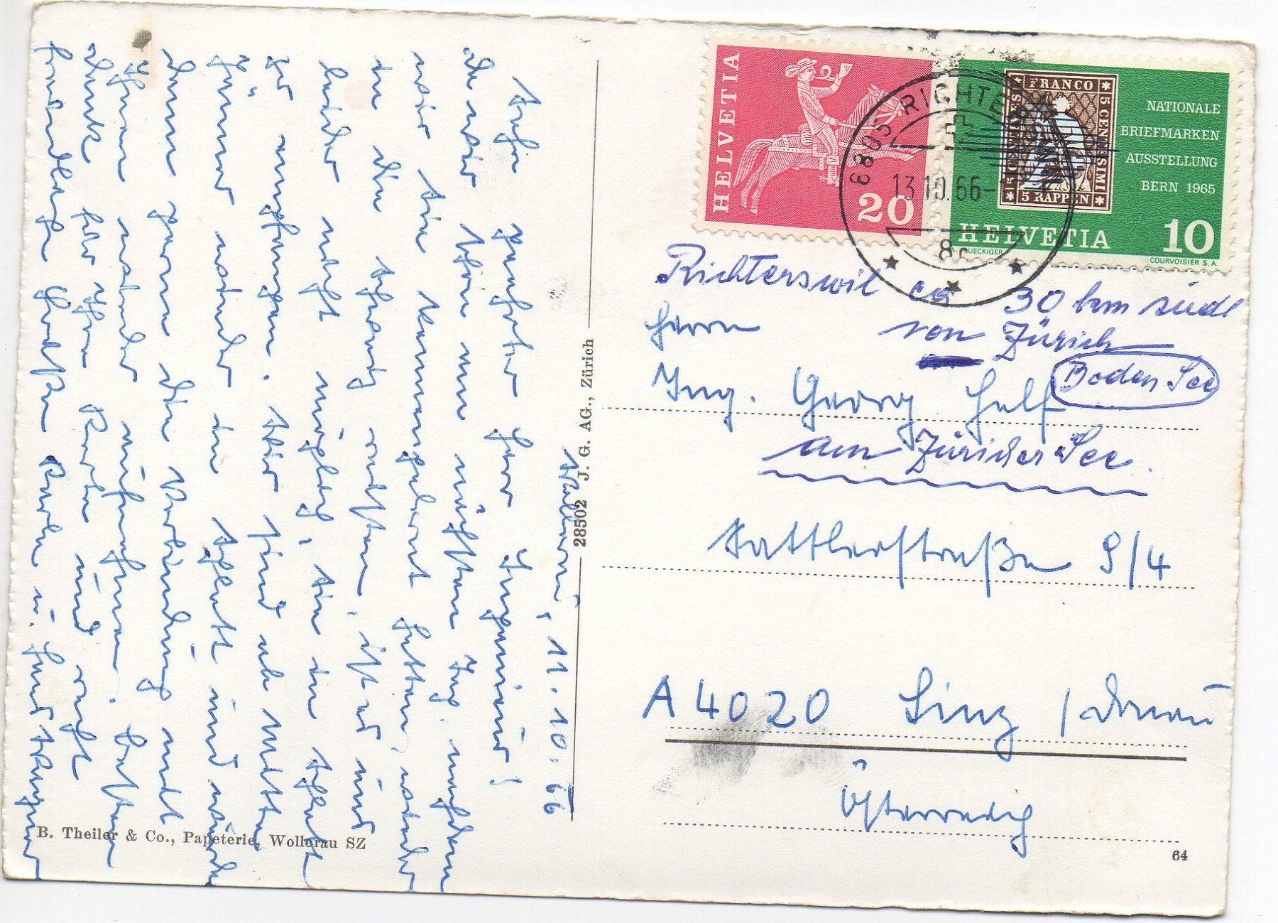 Cartoline postali: WOLLERAU Ref. Kirche – Usato da Jona venduto da philajona 1